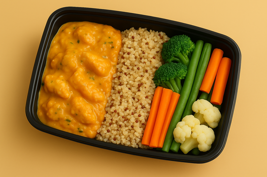 Chicken Bobó with Quinoa & Mixed Vegetables